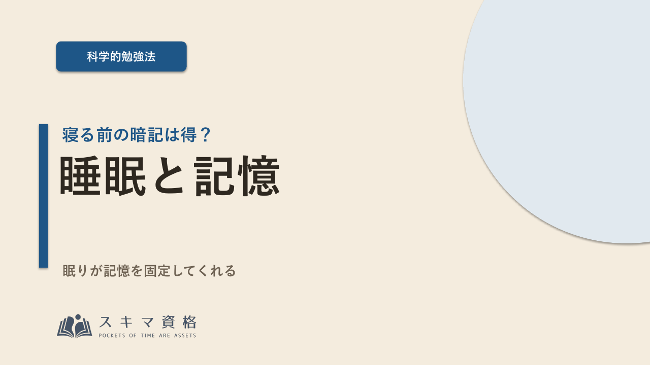 寝る前の暗記は得?睡眠が記憶を「固定」してくれる科学