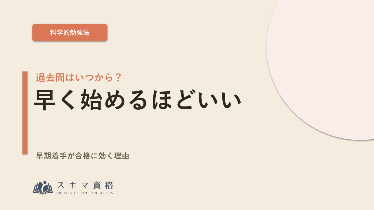 過去問はいつから解く?「早く始めるほどいい」と研究が言う理由